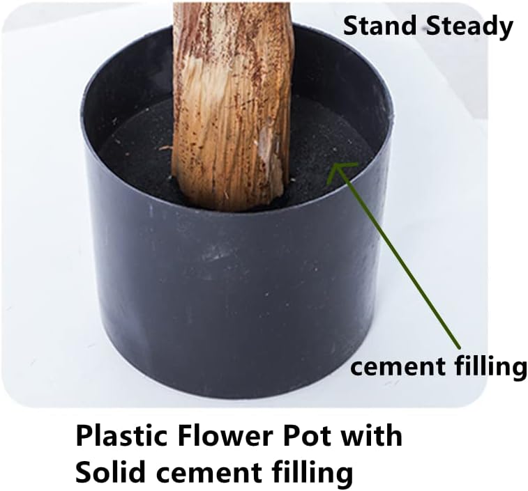 Artificial Trees Artificial Areca Palm Plant Potted Fake Palm Tree with Heavy Base for Indoor Outdoor Modern Home Office Decoration Simulated Pine