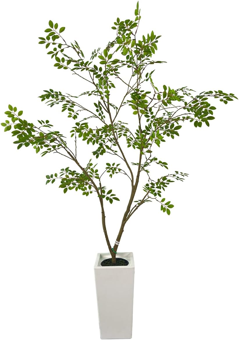 Artificial Elm Tree Faux Elm Tree 9ft Tall Fake Plant in Pot Fake Silk Tree Faux Plants Indoor