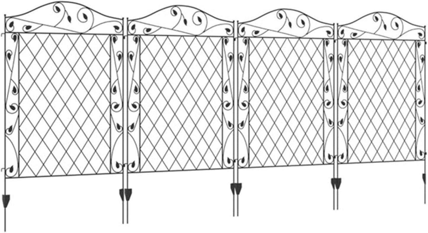 Garden Fence, Outdoor Courtyard Fence, Outdoor Fence Flower Bed, Indoor Balcony Decoration, Lawn Flower Fence