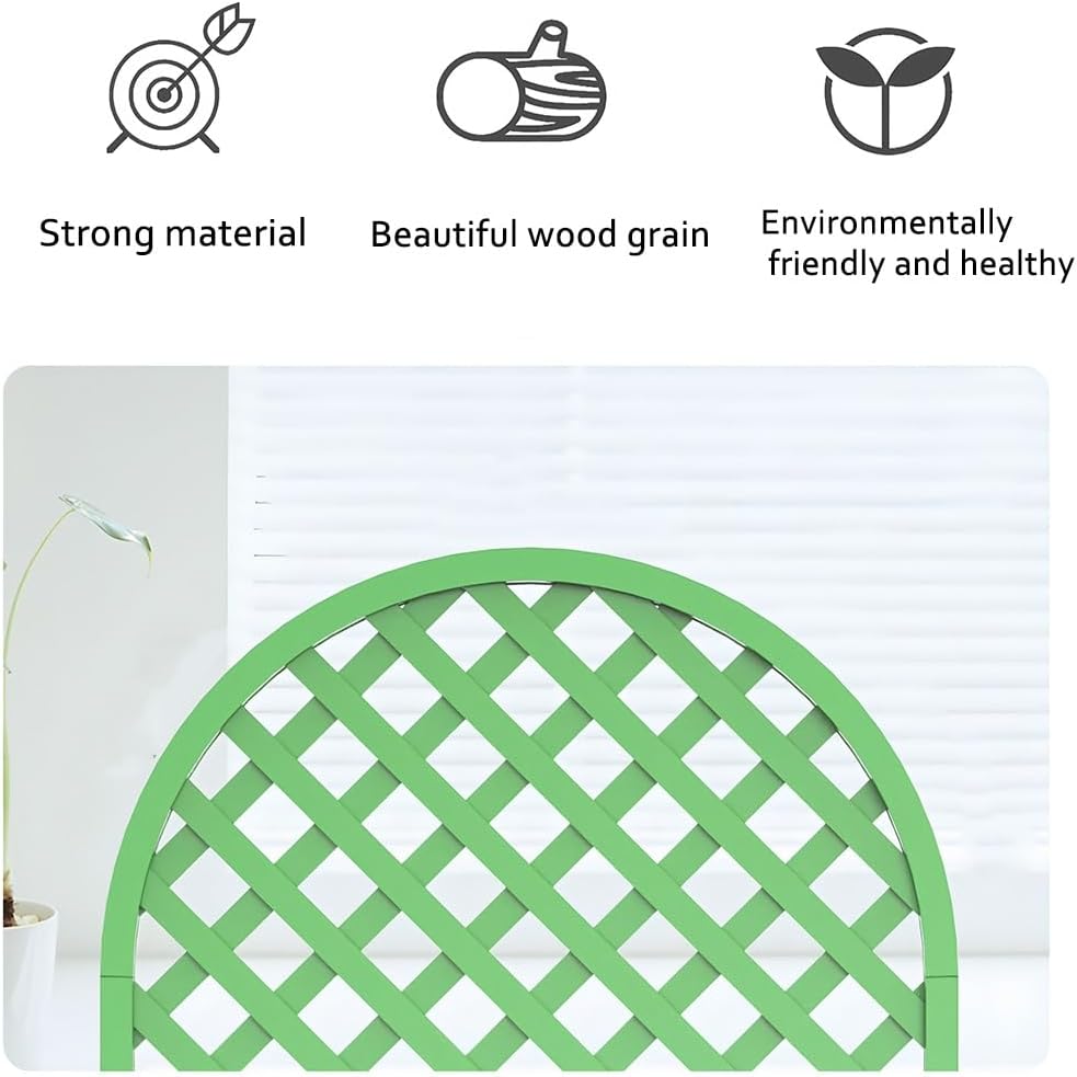 Outdoor Privacy Screens, Freestanding Splicable Decoration Fence, Garden Courtyard Fence Grid Partition, for Climbing Plants Outdoor(Gray,60x120 cm)