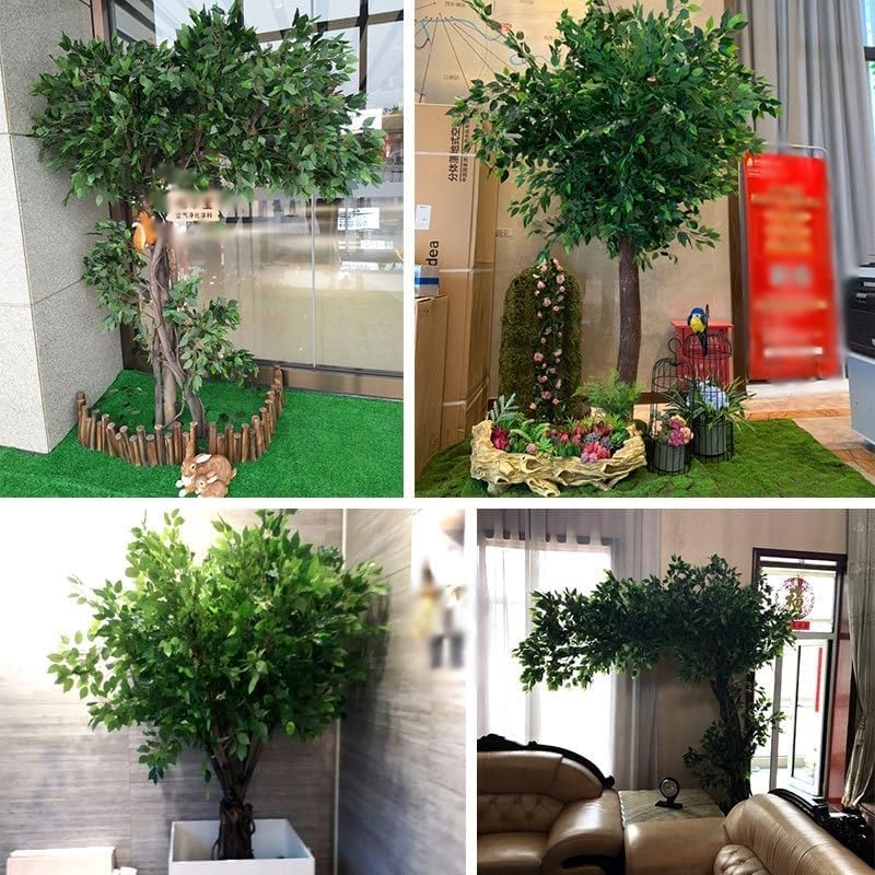 Fake Tree Simulation Tree Large Simulation Banyan Tree Interior Decoration Tree Floor Living Room Plant Artificial Big Tree Hotel Green Plant(HxW 2mx1.6m)