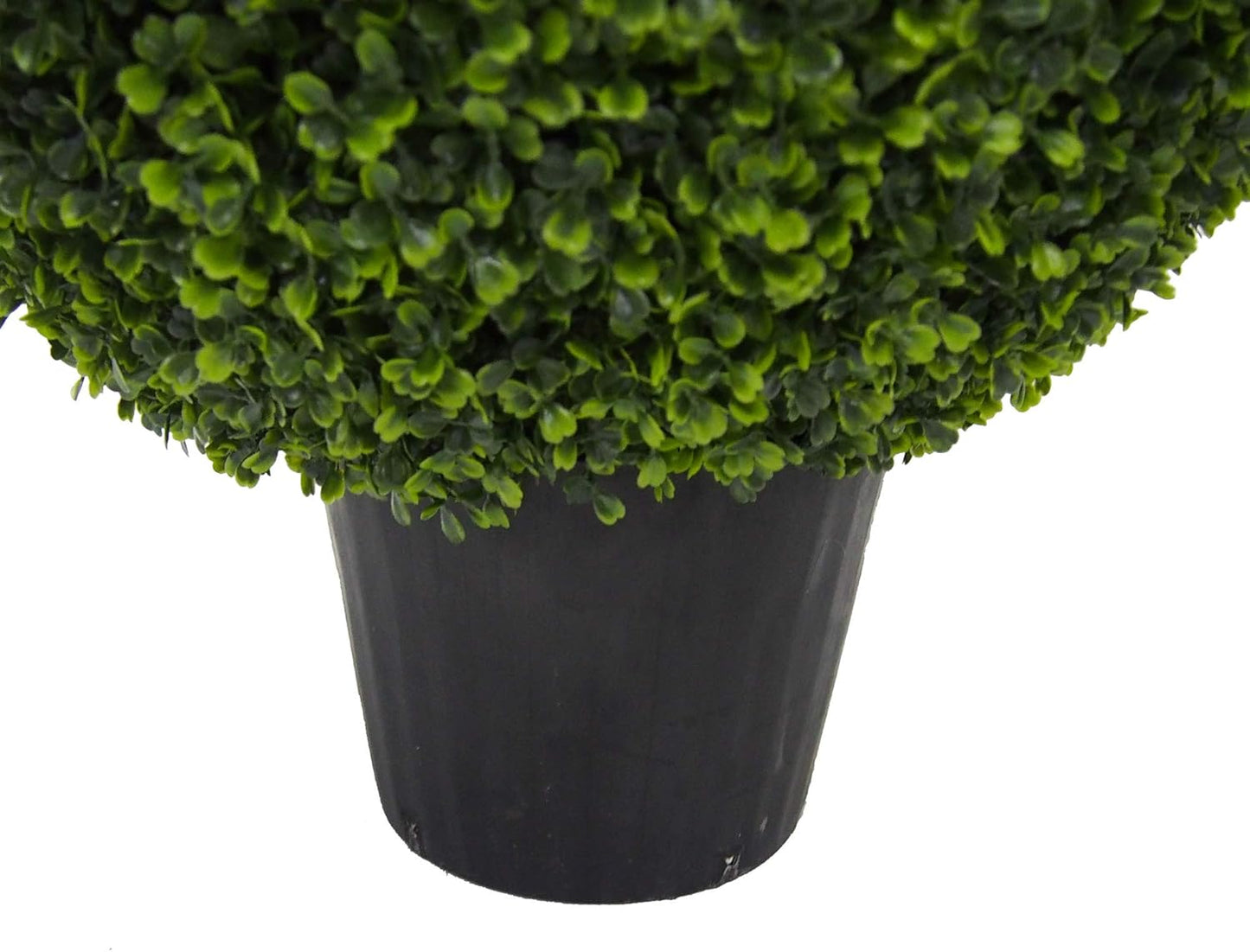 Vickerman Everyday 24 Inch Artificial Boxwood Topiary Ball - UV Resistant Indoor Outdoor - Potted Natural Green - Home Patio Tabletop Faux Bush Decoration