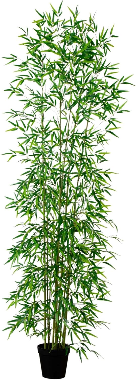 Nearly Natural 9ft. Artificial Green Bamboo Tree