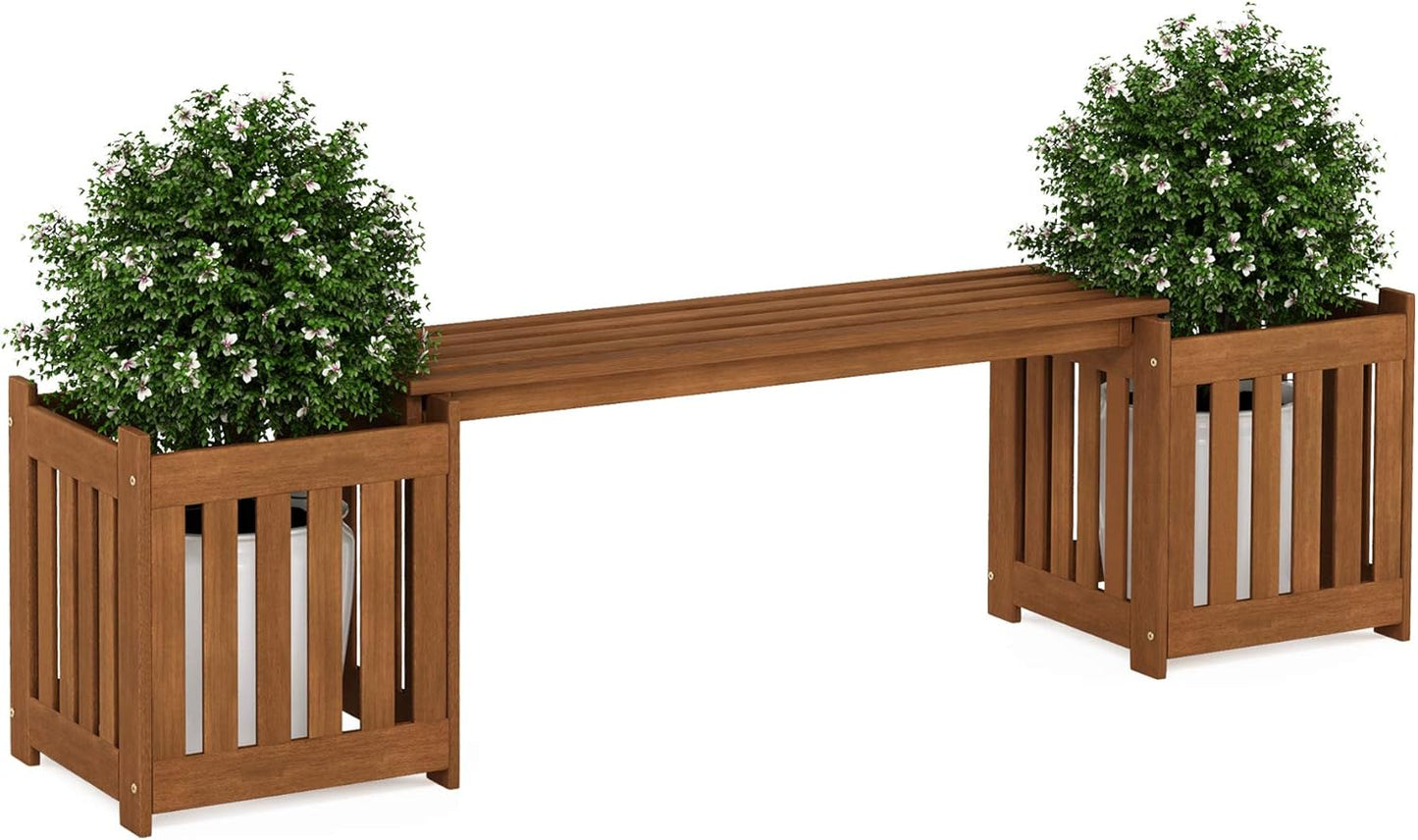 Furinno FG16011 Tioman Hardwood Flower Box, Brown