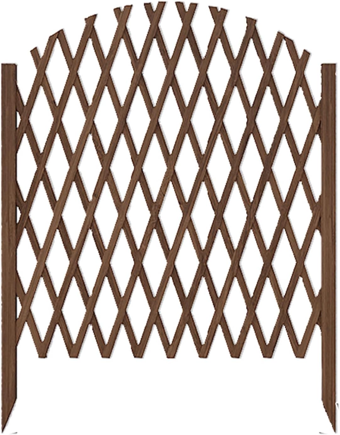 Expandable Retractable Wooden Garden Fence for Courtyard Decoration Blue 120x70cm A