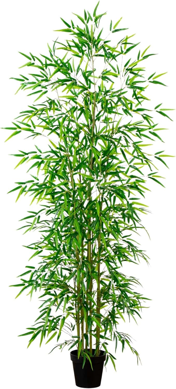 Nearly Natural 9ft. Artificial Green Bamboo Tree
