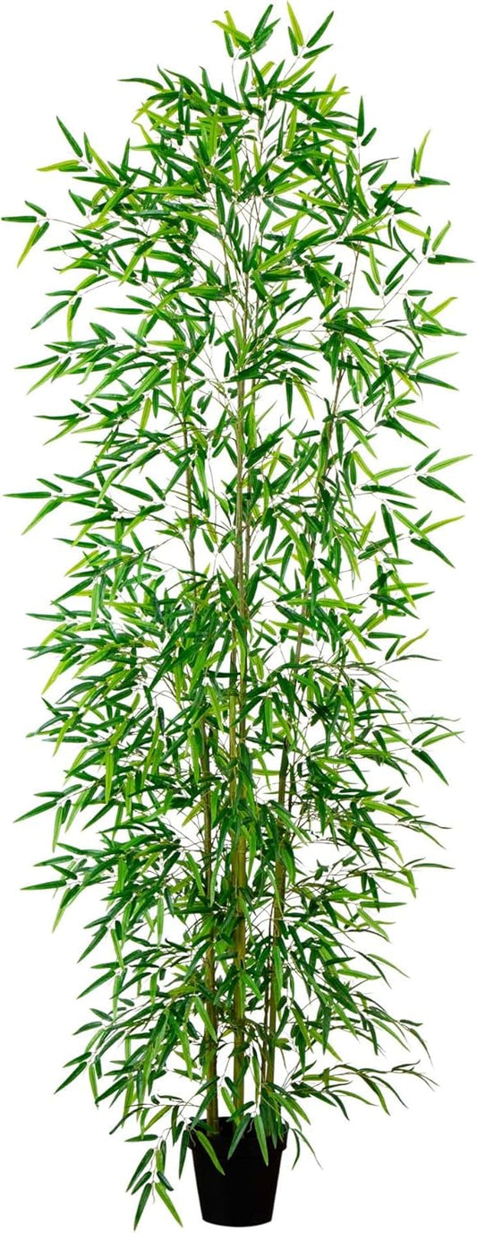 Nearly Natural 9ft. Artificial Green Bamboo Tree