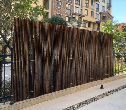 Bamboo Privacy Fence, Bamboo Wall Panel, Reed Fencing, Gardening Villa Courtyard Decoration Protection Partition Wall Panel, Easy to Assemble, 3ft/ 5ft/ 6ft/ 6.5ft High(Height 1mx2m/3.2x6.5ft)